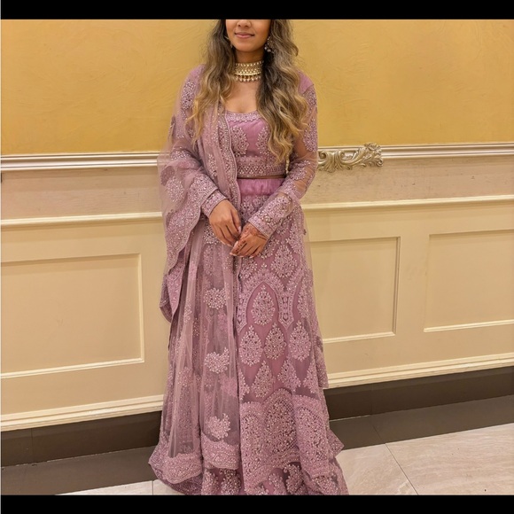 Other - Mauve lehenga, size small, height: 5’1. Worn only once